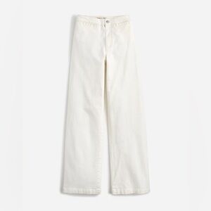 Madewell The Curvy Emmett Wide-Leg Jean in Tile White